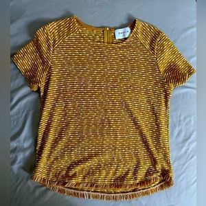 Emelia tweed short sleeve tee